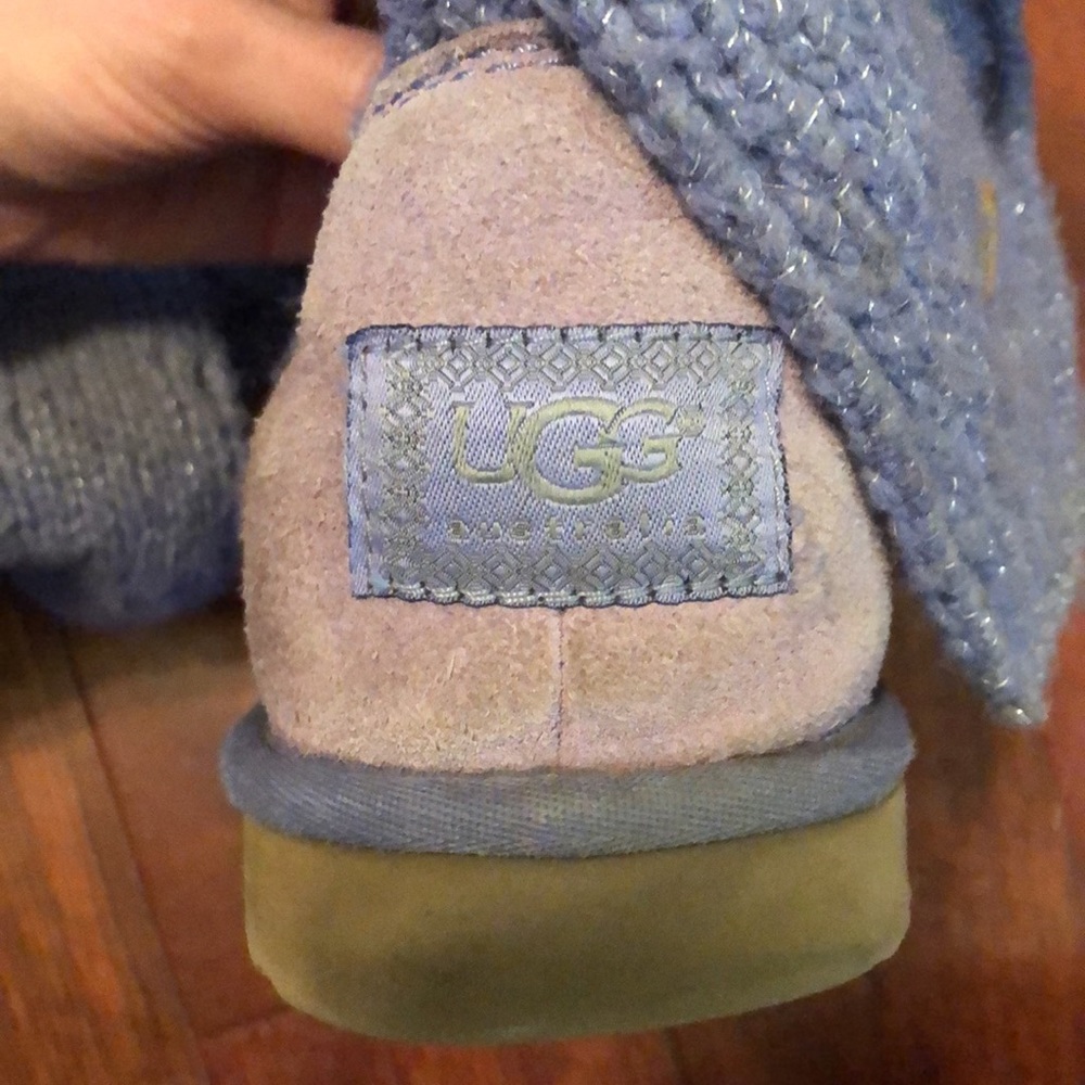 Purple UGG Cardigan Boots - Picture 6 of 7